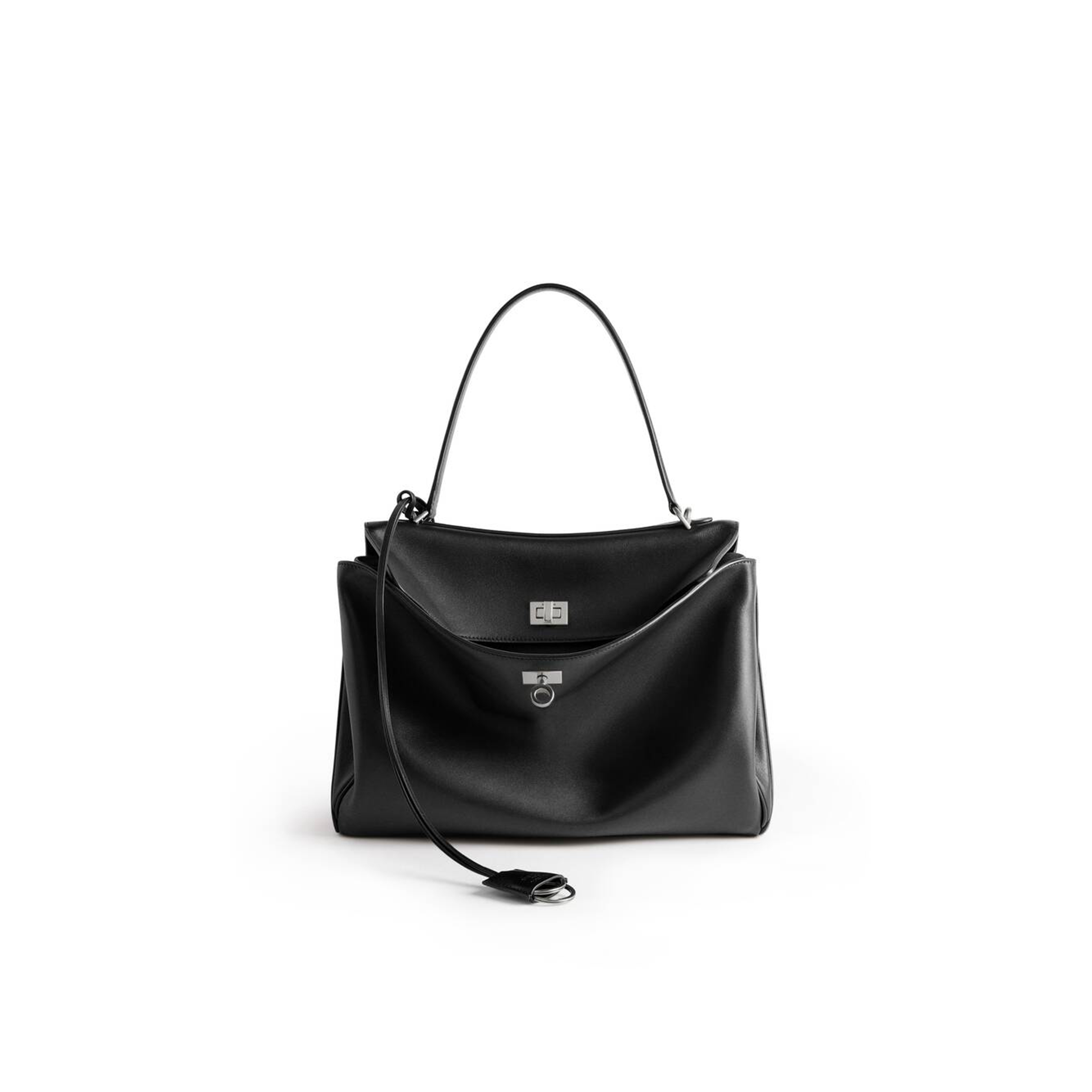 BALENCIAGA WOMEN'S RODEO MEDIUM HANDBAG IN BLACK (35*23*11cm)